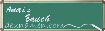 Anais Bauch Visitenkarte